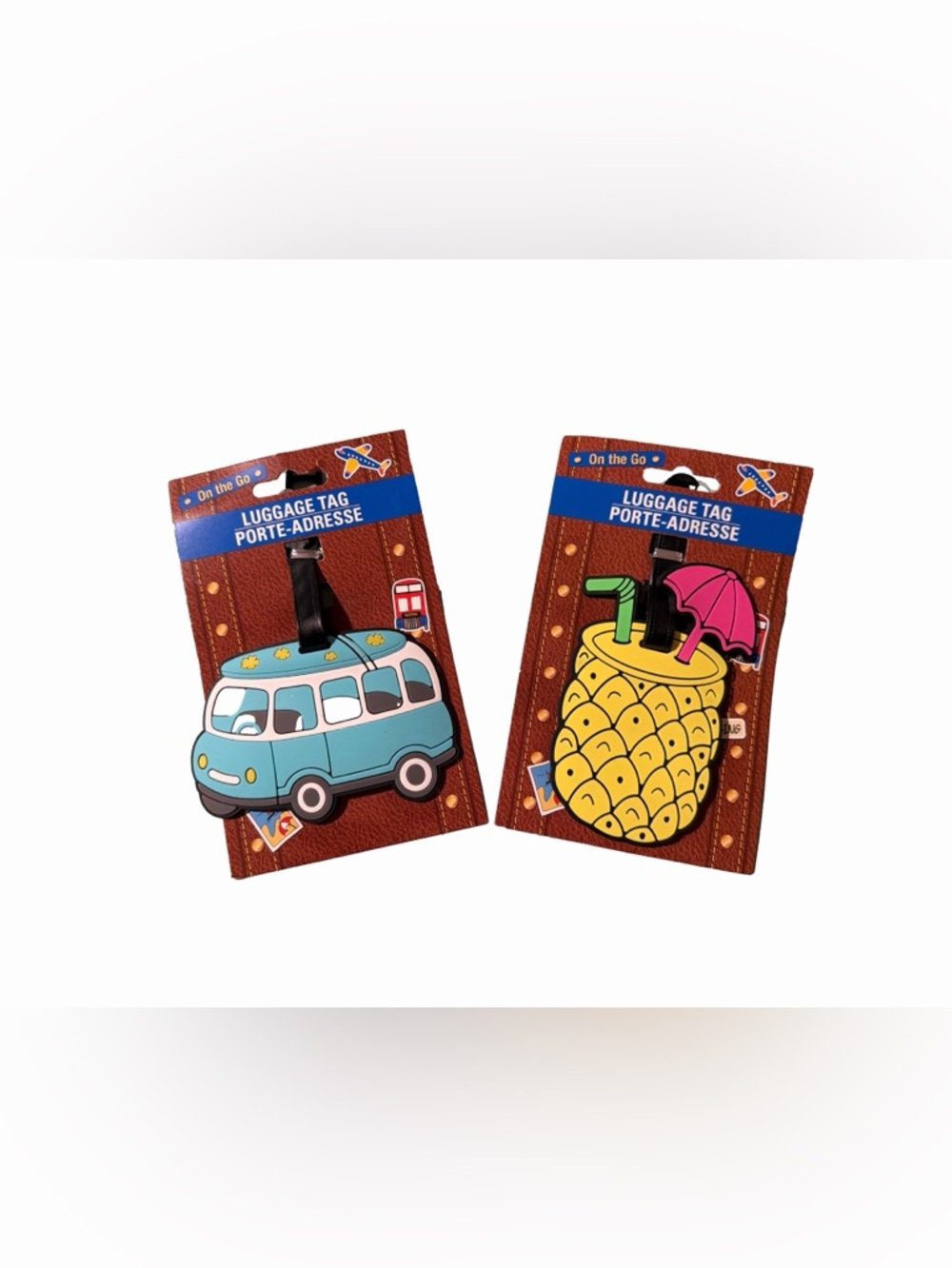 Vibrant “VW” Bus Luggage & Pineapple Luggage Tags